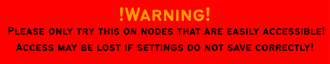 Warning Banner